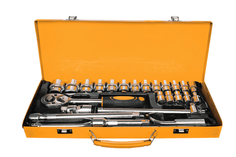 WORKSITE 'Farmer' Combo Worksite Diesel water Pump & WORKSITE 1/2 Inch Drive Socket Set - 24 PCS - DWP104-WT8055 EBUYSTT