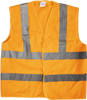 Worksite Reflection Vest Yellow with High Visibility Dual Tone High Reflective Strips- WT9321