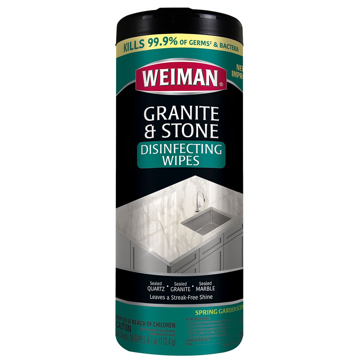 WEIMAN GRANITE & STONE DISINFECTING WIPES 30CT - WGW30 Pie's Variety Store