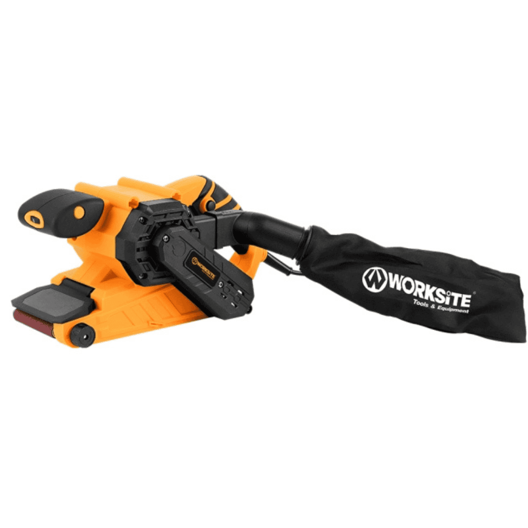 WORKSITE Electric Belt Sander 1010W Heavy Duty Handheld Wide Corded Belt Sanders for Woodworking Metal Working- BSD174-110V Worksite Power Tools
