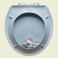 Winsford Round Plastic Toilet Seat white- WTSPR001 MEGA