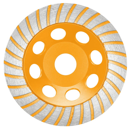 WORKSITE Power Tools Accessory Segmented Turbo Cup Grinding Wheel 5'' Diamond Stone Concrete Surface Grinding Cup Wheel- XDGW115