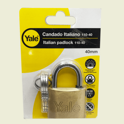 Yale 40mm Brass Padlock-13307/ 0001107