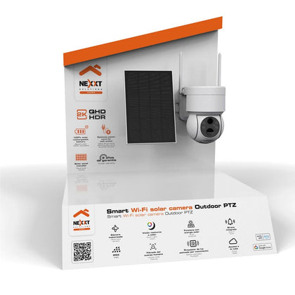 Nexxt Solutions Smart Security Camera with WiFi and Solar Panel Security is at your fingertips with Nexxt Home's new addition of its outdoor smart camera. -475694