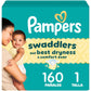 Pampers Hypoallergenic Baby Diapers Swaddlers Size 1 / 160 Units 476481 Ebuystt