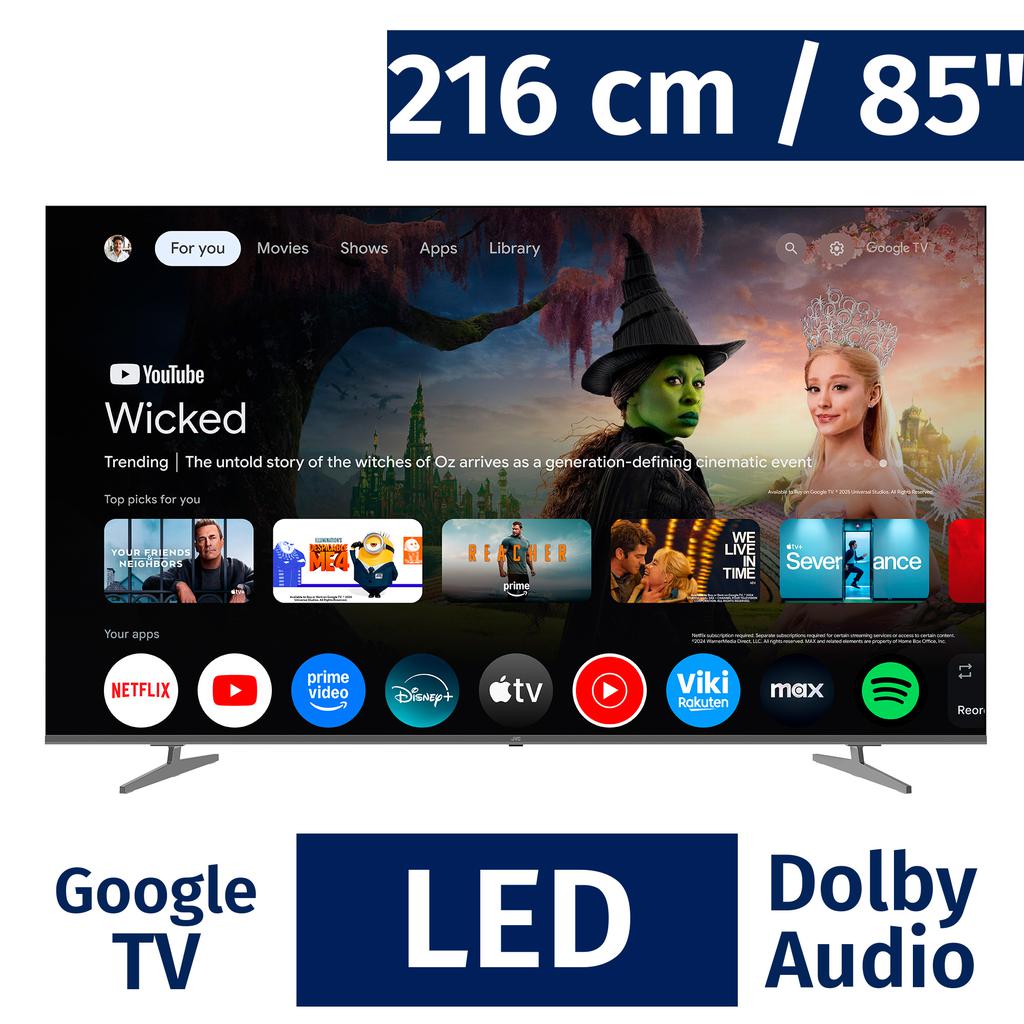 JVC 215.9 cm / 85" Inches Smart Google 4K LED UHD TV LT-85KM958 ebuystt