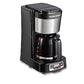 Hamilton Beach 5 Cup Compact Drip Coffee Maker with Programmable Clock, Glass Carafe, Auto Pause and Pour, Black & Stainless Steel (46111) ebuystt