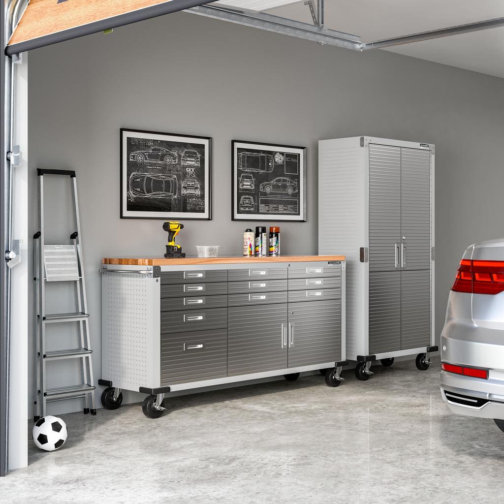 UltraHD Home by Seville Classics Tall Garage Storage Cabinet -718784 ebuystt