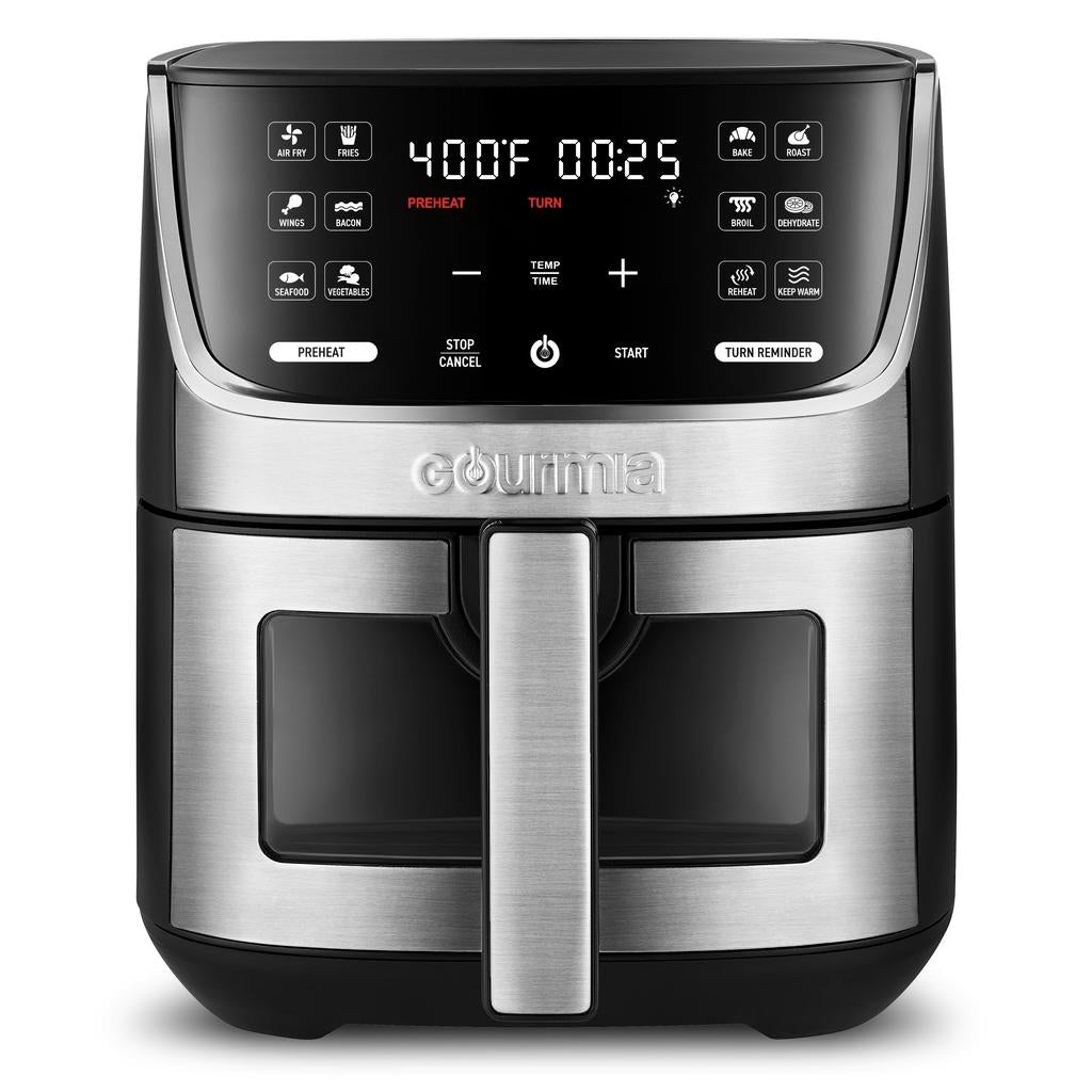 Gourmia Stainless Steel Air Fryer 6.62 L / 7 qt-487710 ebuystt