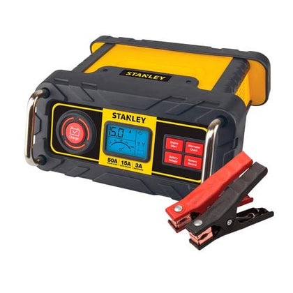 Stanley 50 A Smart Battery Charger with Engine Start Capability -454523