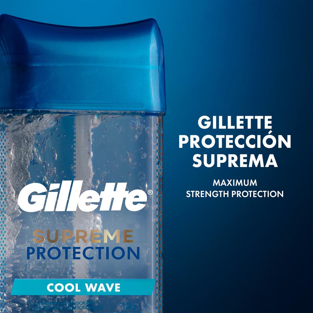Gillette Cool Wave Men’s Antiperspirant and Deodorant Gel 5 Units / 107 g / 3.8 oz-419338 Hannah's Variety Store