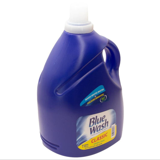 Blue Wash Laundry Detergent 5 L / 167 loads. Blue Wash liquid laundry is a dark blue, viscous liquid formulated with anionic and non-ionic surfactants, soil suspending agents and optical brighteners. -274075 EBUYSTT