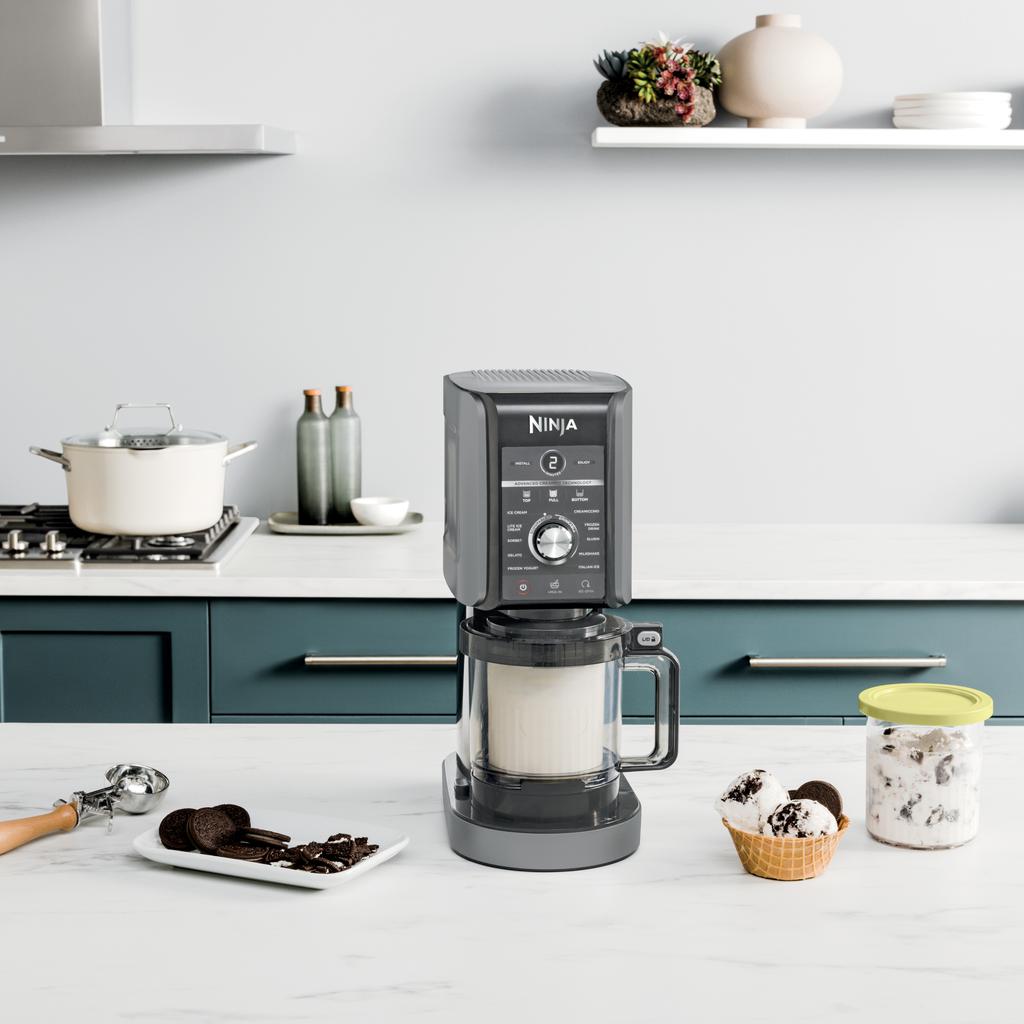 Ninja Creami Deluxe Ice Cream Maker with 5 Functions and 3 Containers with Lids CN501CO-491417 ebuystt