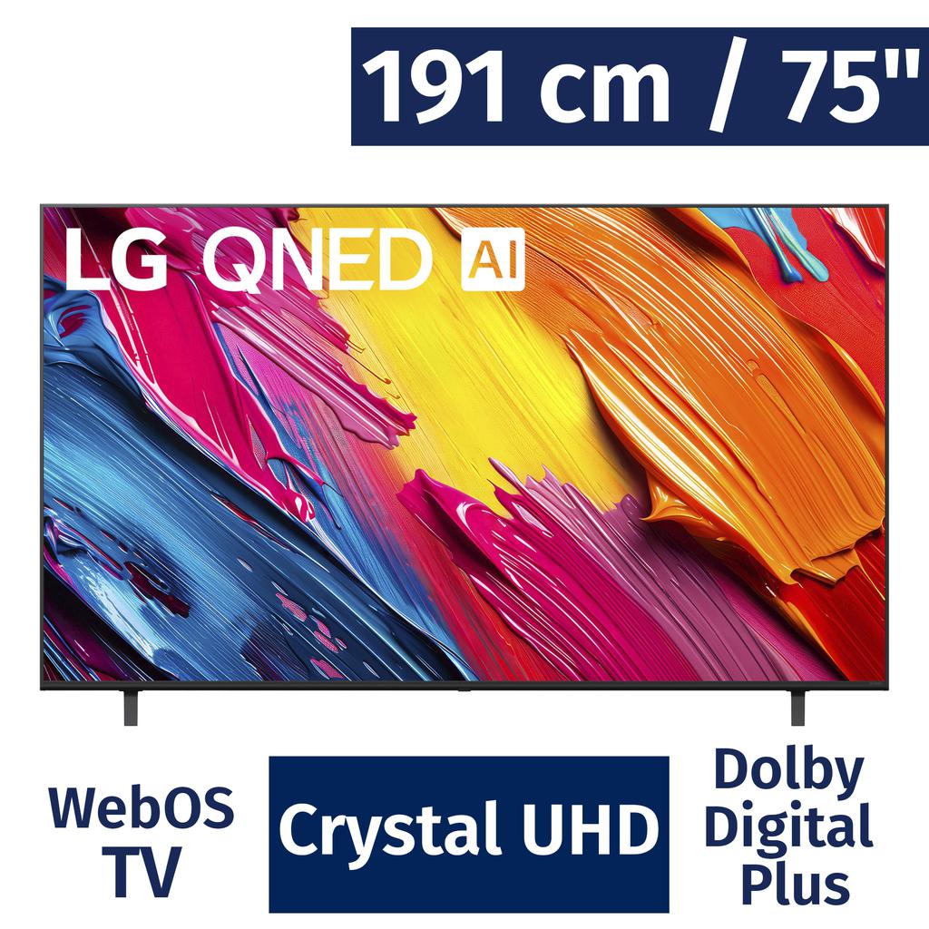 LG 191 cm / 75" WebOS 25 4K QNED UHD TV 75QNED70AUA - 498268 ebuystt