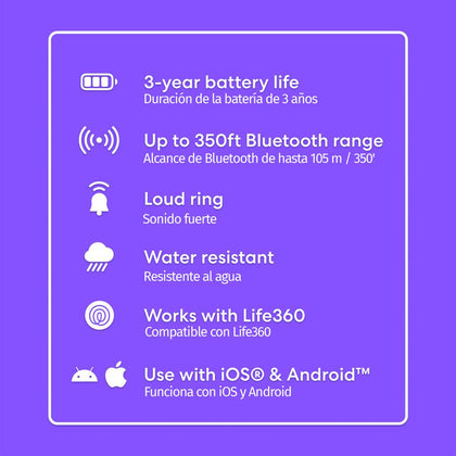 Life 360 Bluetooth and Waterproof Locator- 490594