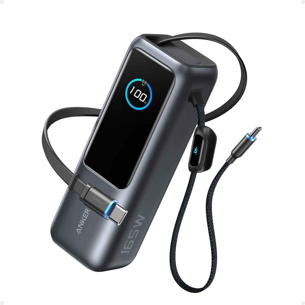 Anker Portable Charger with Integrated Retractable Cable-518408 ebuystt