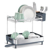 Kingrack 2-Tier Dish Rack / 46.58 cm × 32.18 cm × 41.10 cm / 18.34