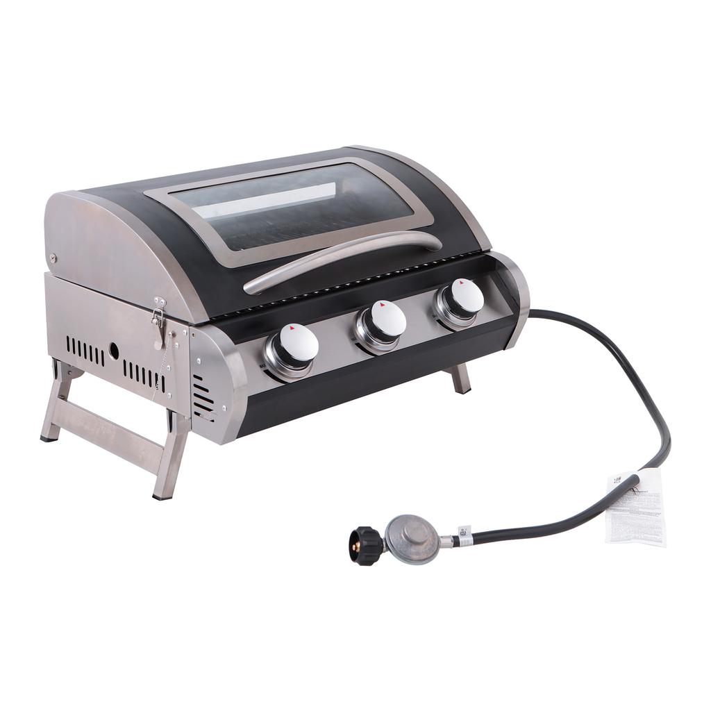 NXR Portable 3-Burner Gas Grill-511561 ebuystt