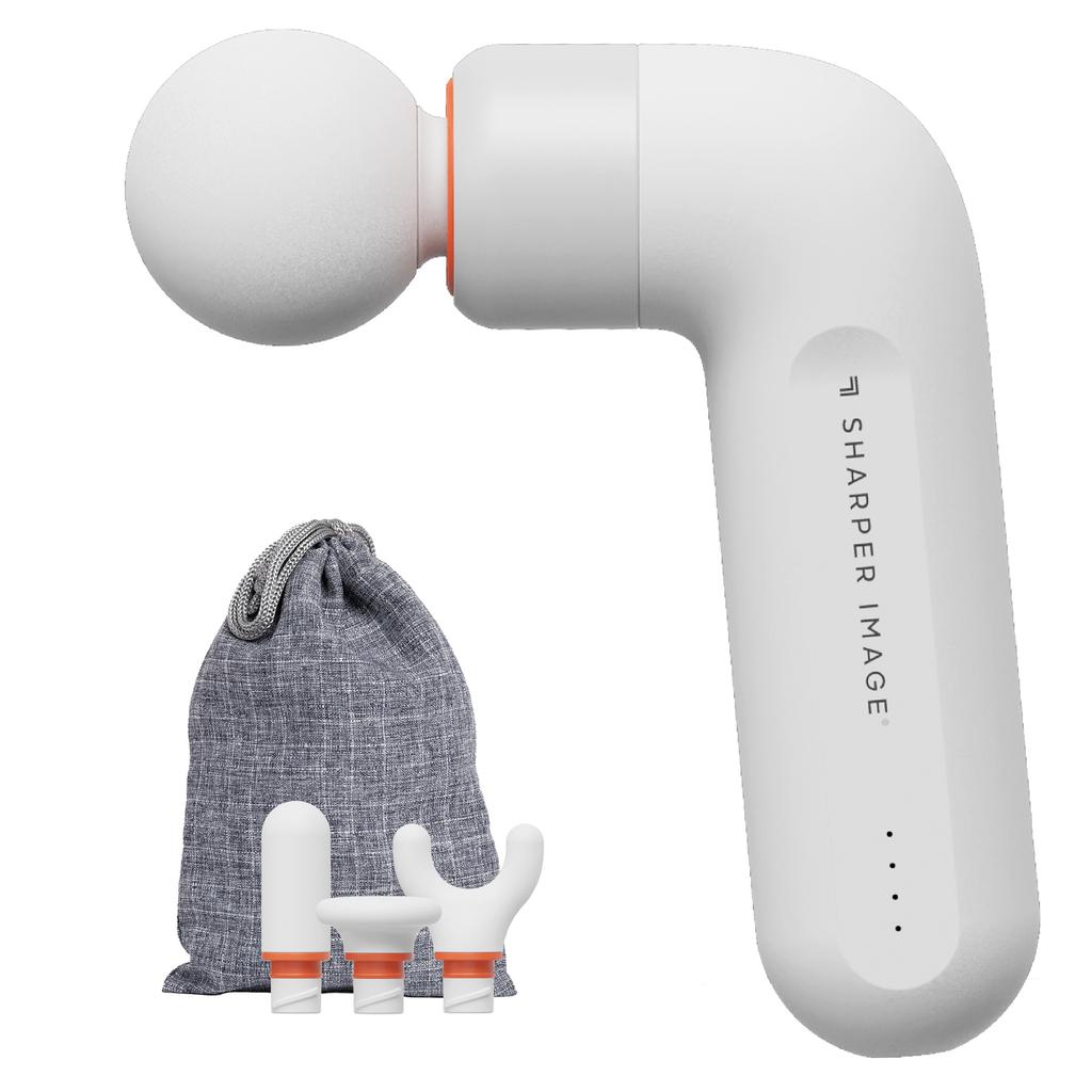 Sharper Image EDGE+ Wireless Percussion Massager Rechargeable USB-C with 4 Speeds-512292
