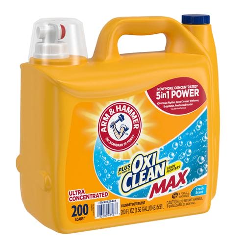 Arm and Hammer Ultra Concentrated Liquid Laundry Detergent with Oxi Clean 5.91 L / 200 oz / 200 Loads-457256 Hannah's Variety Store