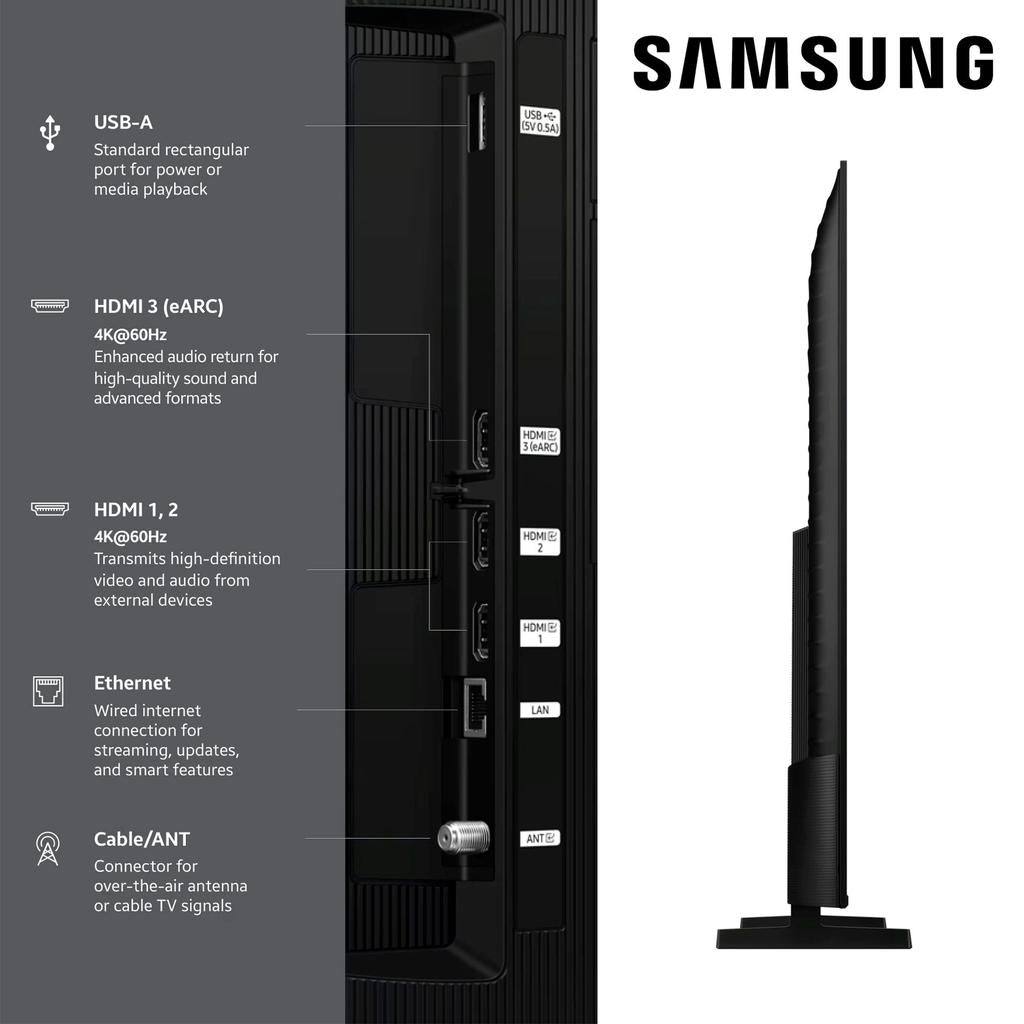 Samsung 75 inch  Smart LED 4K UHD TV UN75TU7000FXZA   Samsung Smart TV comes with Crystal UHD that unlocks the hidden details with a quality four times higher than Full HD-444204 Hannah's Variety Store