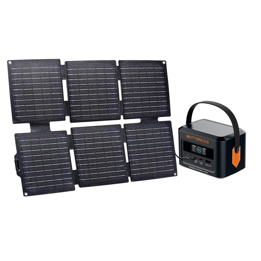 Wattbricks Energy 120 W Portable Power Station H100B -501569 ebuystt