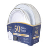 Café Express Premium Plastic Plates 50 Units - 498604