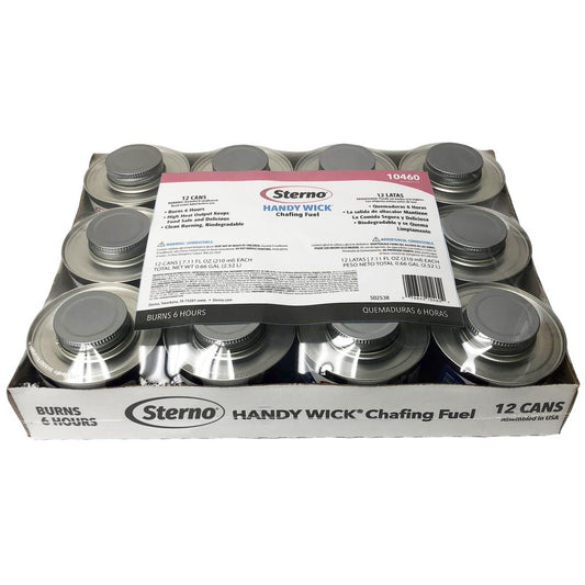 Sterno Wick Chafing Fuel 12 Units provides you with heating, security and is easy to use for buffet trays- 440626 Hannah Frederick