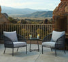West Coast Casual Patio Set 3 Pieces Decorate the patio, garden, or even the balcony of your home with this beautiful furniture set -453514
