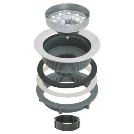 Ez Flo Basket Strainer Duo, Stainless Steel 4 1/2"  - EZF085 MEGA