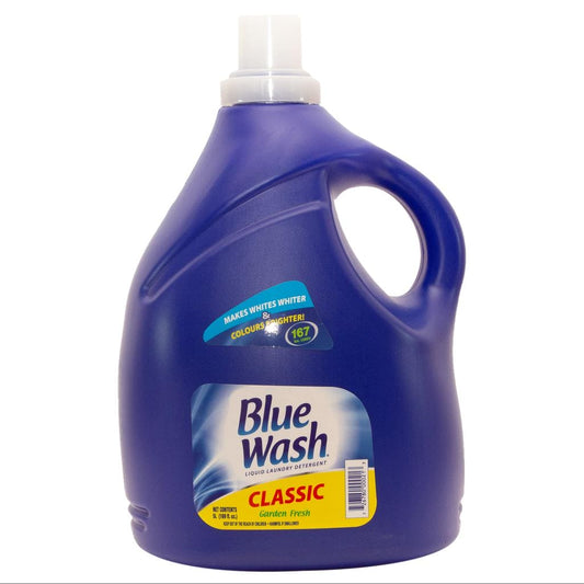 Blue Wash Laundry Detergent 5 L / 167 loads. Blue Wash liquid laundry is a dark blue, viscous liquid formulated with anionic and non-ionic surfactants, soil suspending agents and optical brighteners. -274075 EBUYSTT
