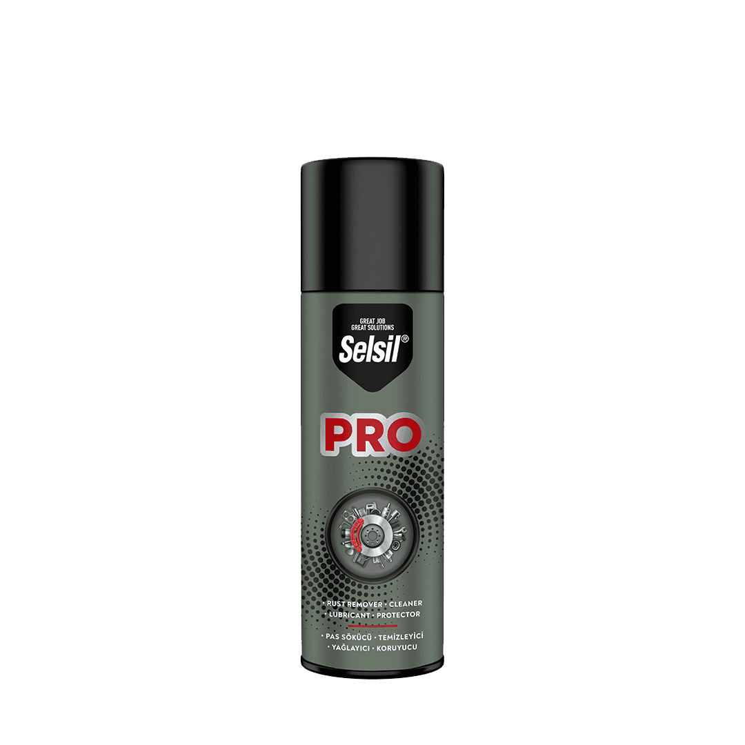 Selsil Pro Rust Remover provides an oily surface, stops squeaks and prevents corrosion in vehicles, household appliances- 04149 Mega