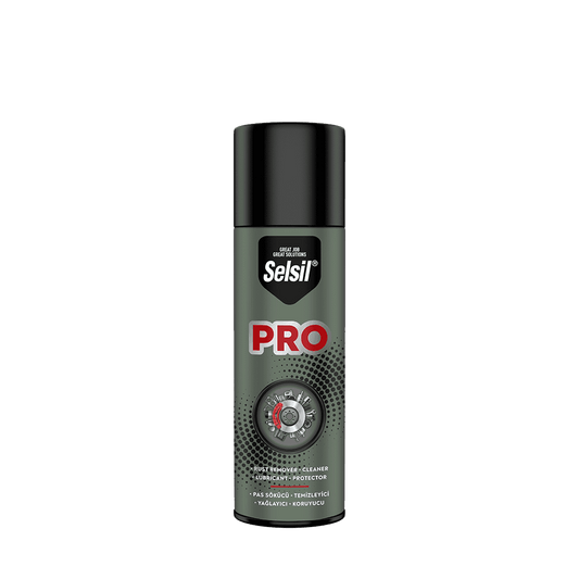 Selsil Pro Rust Remover provides an oily surface, stops squeaks and prevents corrosion in vehicles, household appliances- 04149 Mega