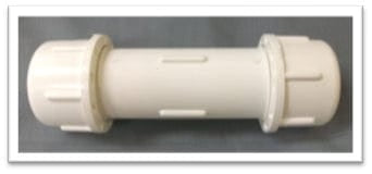 PVC Compression Coupling White MEGA