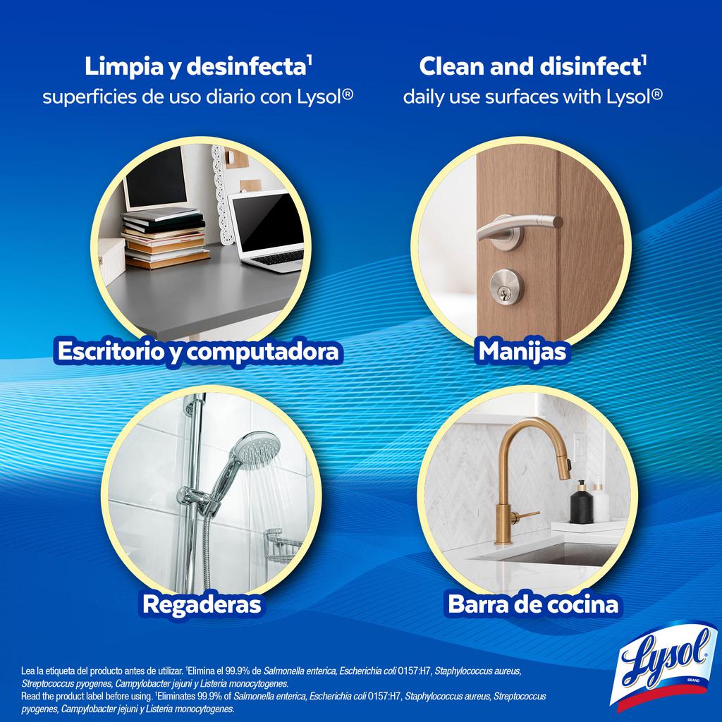 Lysol Virus and Bacteria Eliminating Disinfectant Wipes 4 Units / 95 Wipes-476239 ebuystt