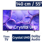Samsung 140 cm / 55" Smart Tizen 4K Crystal UHD TV UN55U8000FFXZA-495050 ebuystt