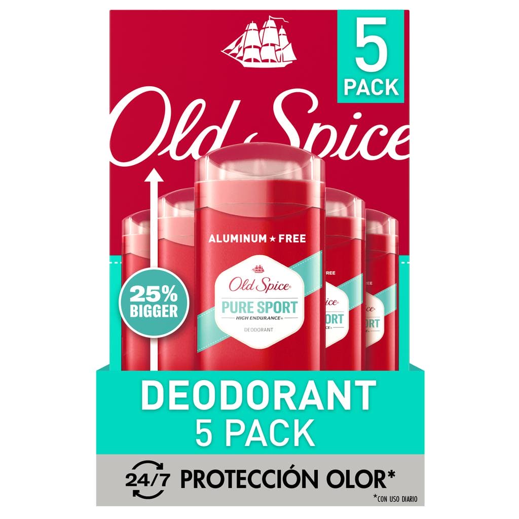 Old Spice Male Essence Deodorant Pure Sport 5 Units / 85 g / 3 oz Old Spice-473158 ebuystt