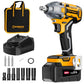 WORKSITE Brushless Cordless Impact Wrench 1/2 Inch 20V High Torque 4.0Ah Battery 280 ft-lbs(380 Nm) Impact Gun Tools No.CIW336 Worksite Power Tools
