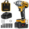 WORKSITE Brushless Cordless Impact Wrench 1/2 Inch 20V High Torque 4.0Ah Battery 280 ft-lbs(380 Nm) Impact Gun Tools No.CIW336