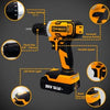 Worksite 17+1 Keyless Drill Screwdriver Drill  Machine 20V Battery Power Cordless Drill with kits - Rubber-covered handle provides a comfortable grip for being breezily operated in one hand-CD331-K