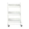 Kingrack 3-Tier Multi-Purpose Cart 17.04 Inch x 30.98 Inch-Assorted Color- White, Black, Grey -392131-6971524140074