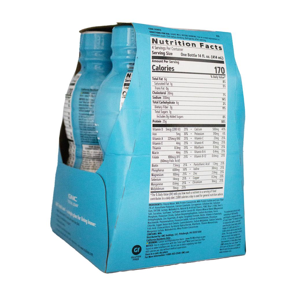 GNC Strawberry &amp; Cream Protein Shake 4 Units / 414 mL / 14 oz -471228 ebuystt