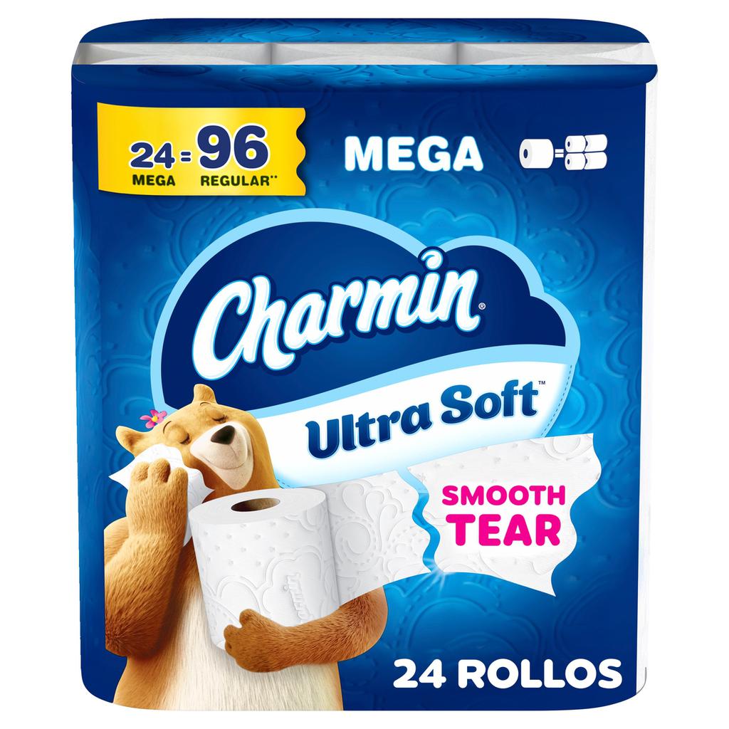 Charmin Ultra Soft Toilet Paper 18 Rolls / 244 Sheets More convenient, more value, and all in this all in a longer-lasting roll, so you can change the roll less often-438680 Hannah's Variety Store