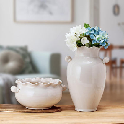 Mikasa Home Accents Italian Style White Ceramics Set 2 Pieces - 483913