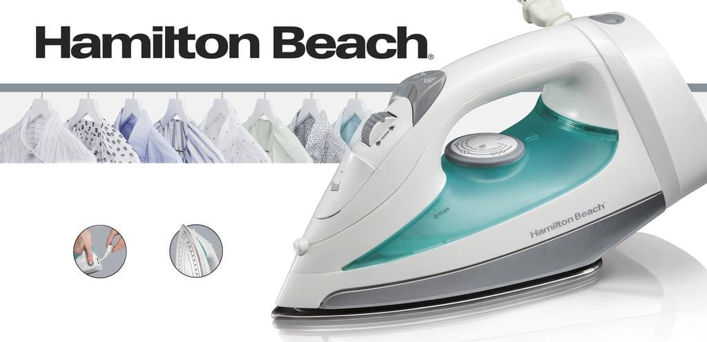 Hamilton Beach Steam Iron with Retractable Cord.In everyday life, presenting yourself with impeccable garments is essential, and with the Hamilton Beach Steam Iron, this becomes a simple and pleasurable task.-102546 EBUYSTT