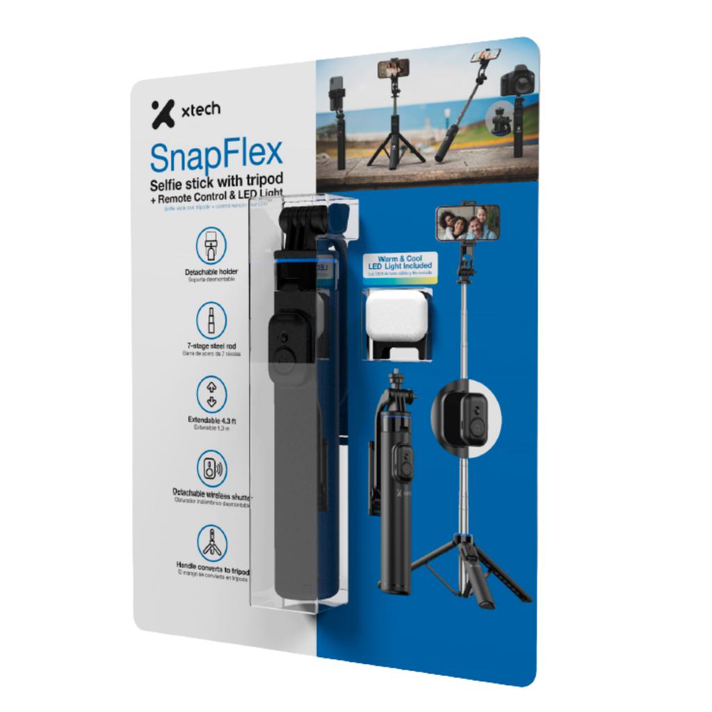 Xtech Portable Selfie Stick with Tripod and Wireless Shutter - 518358 ebuystt