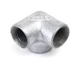 Galvanized Banded Elbow Fitting, 90 Degree, 3 Way, 1/2 Inch - SF9301