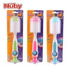 Nuby Bottle & Nipple Brush with Suction Base - 04852605523 Pie's Variety Store