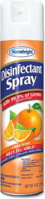 HomeBright Disinfectant Spray - 6oz - Citrus Scent - Is an affordable and efficient homecare product that your household needs! Keep yourself and others safe and protected against germs and bacteria with our disinfectant spray! - 84960703879 Pie's Variety Store