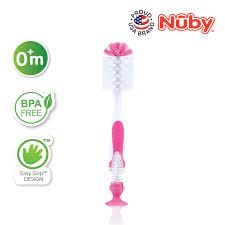 Nuby Bottle & Nipple Brush with Suction Base - 04852605523